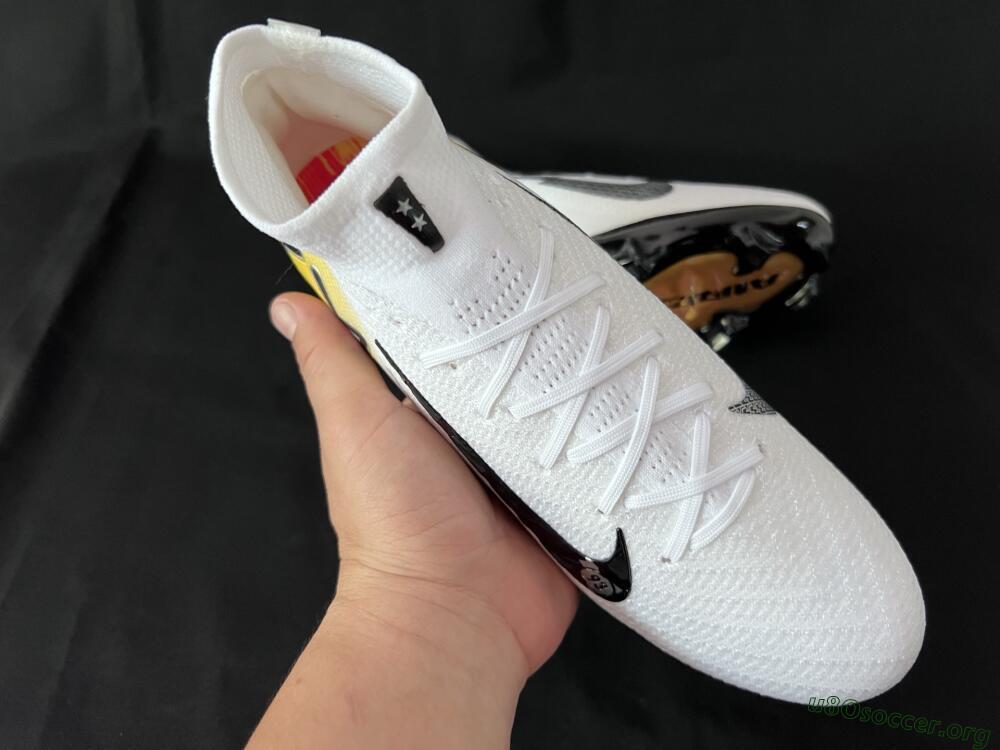 KM x Nike Air Zoom Mercurial Superfly 10 Elite FG Football Boots - White/Black/Yellow