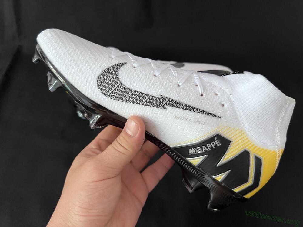 KM x Nike Air Zoom Mercurial Superfly 10 Elite FG Football Boots - White/Black/Yellow