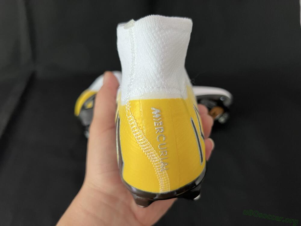 KM x Nike Air Zoom Mercurial Superfly 10 Elite FG Football Boots - White/Black/Yellow
