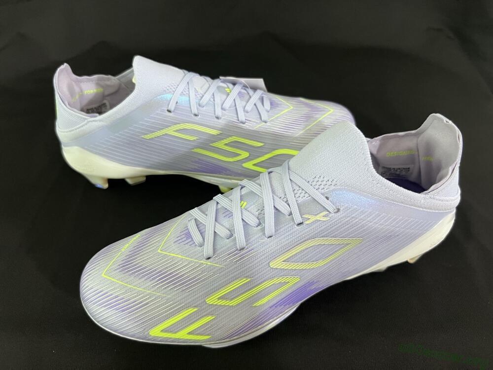 Adidas F50+ Elite Lightstrike Pro FG Football Boots - Purple/Yellow/White