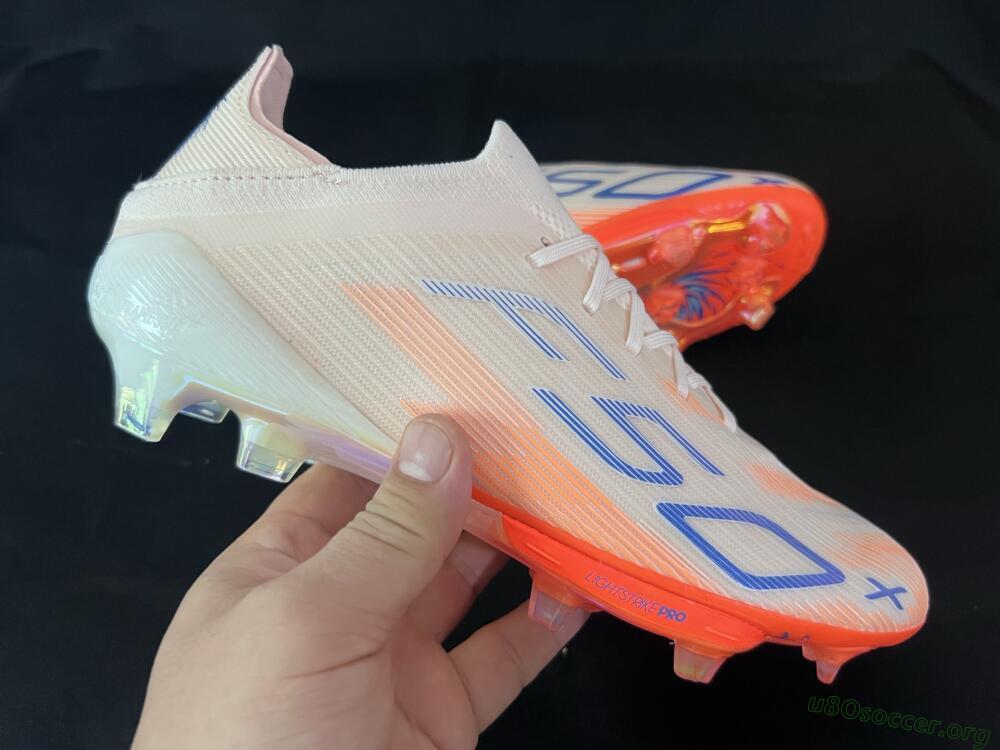 Adidas F50+ Lightstrike Pro Laceless FG Football Boots - Red/Blue/White