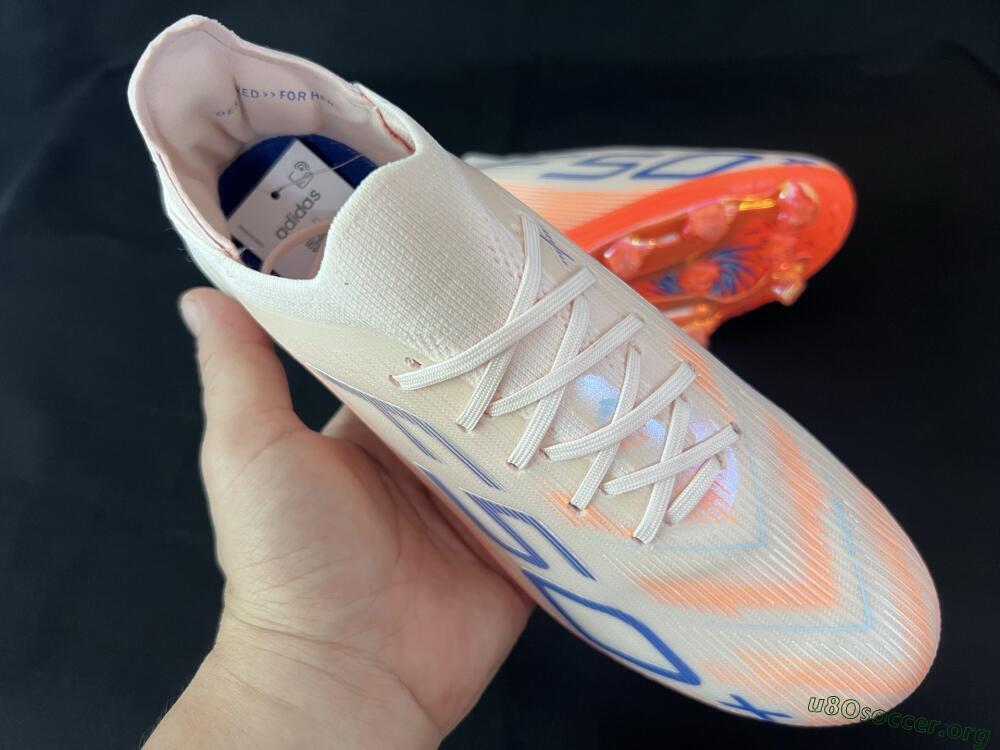 Adidas F50+ Lightstrike Pro Laceless FG Football Boots - Red/Blue/White