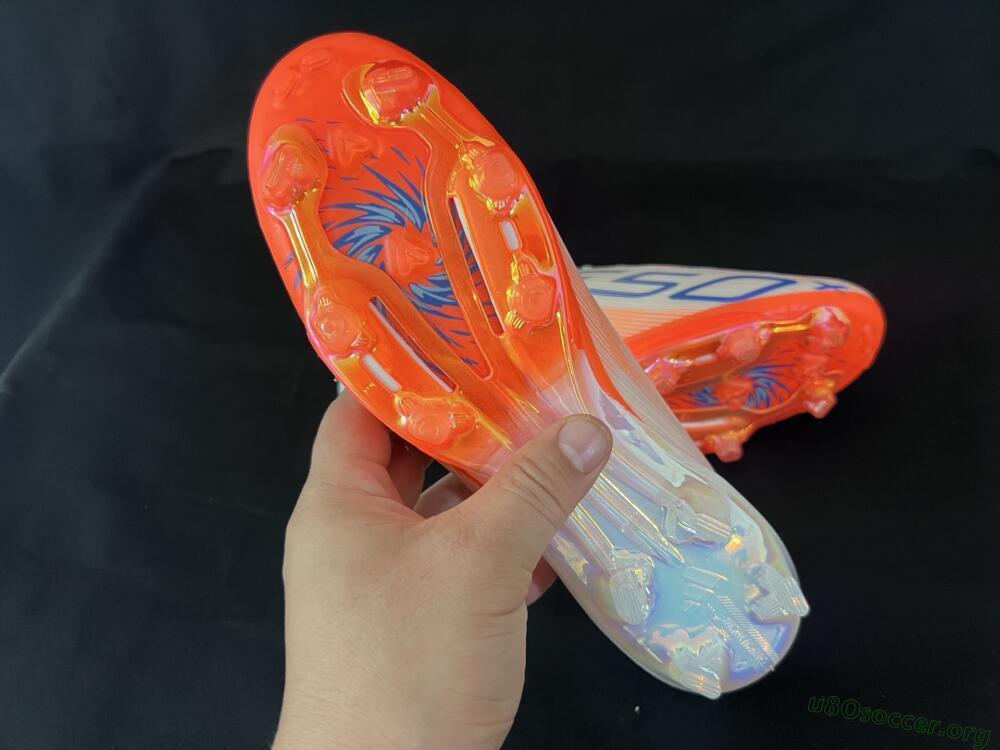 Adidas F50+ Lightstrike Pro Laceless FG Football Boots - Red/Blue/White