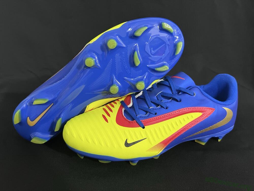 Nike Phantom 6 Elite Low FG Football Boots - Yellow/Blue/Gold