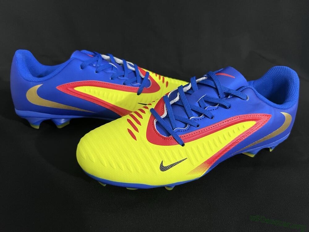 Nike Phantom 6 Elite Low FG Football Boots - Yellow/Blue/Gold