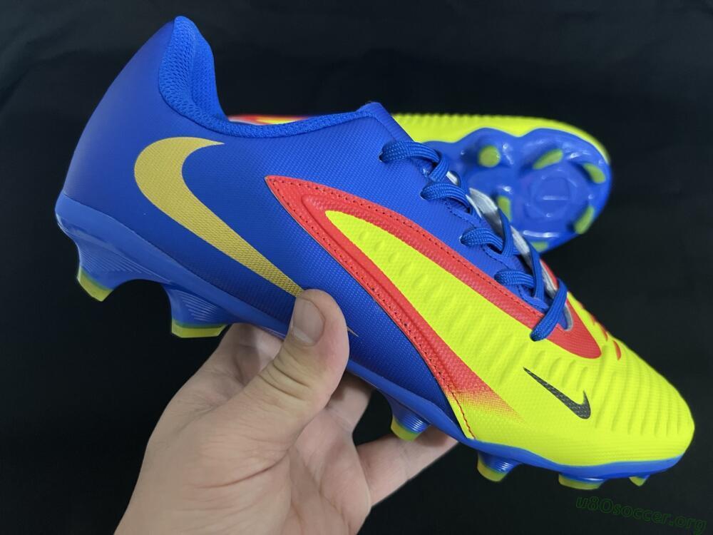 Nike Phantom 6 Elite Low FG Football Boots - Yellow/Blue/Gold