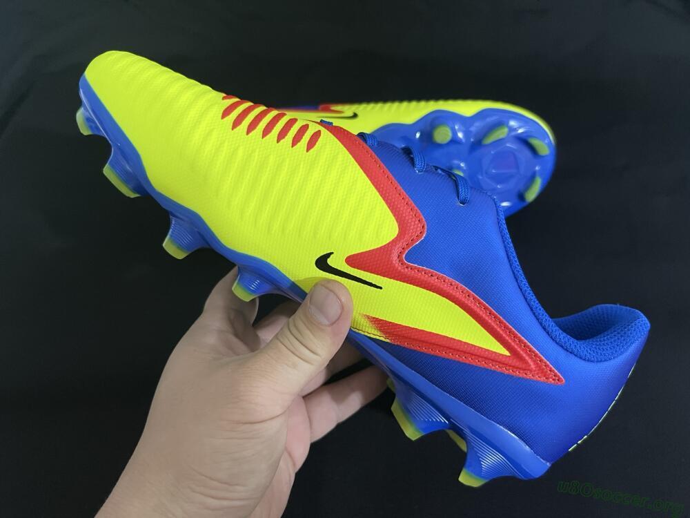 Nike Phantom 6 Elite Low FG Football Boots - Yellow/Blue/Gold