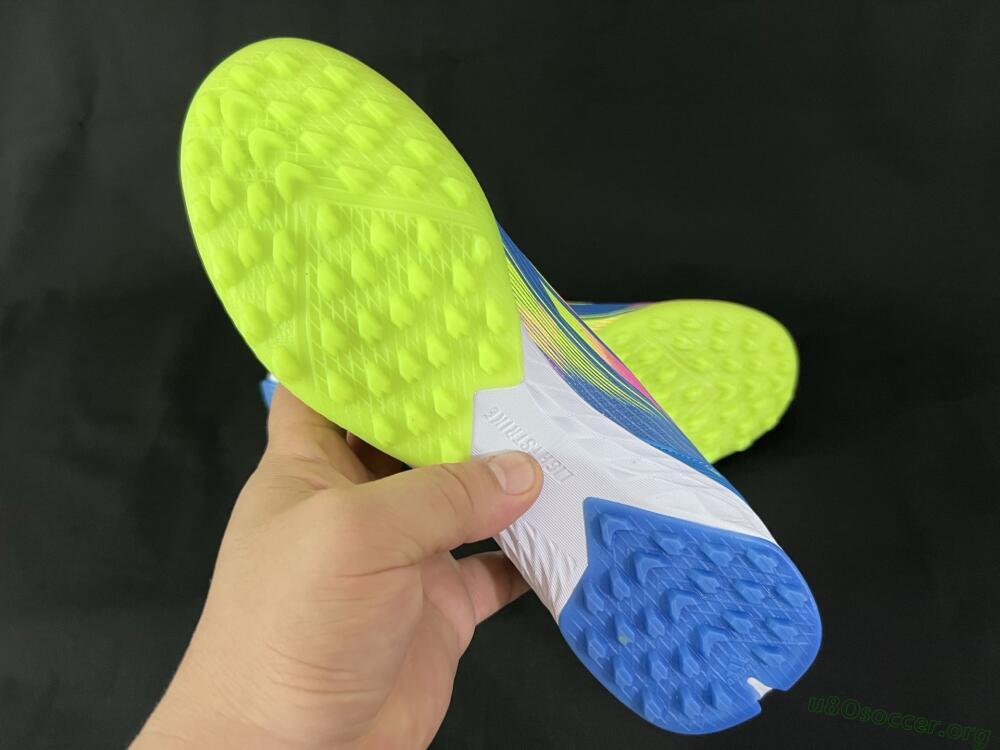 Adidas F50 Elite TF Football Shoes - Blue/Pink/Yellow