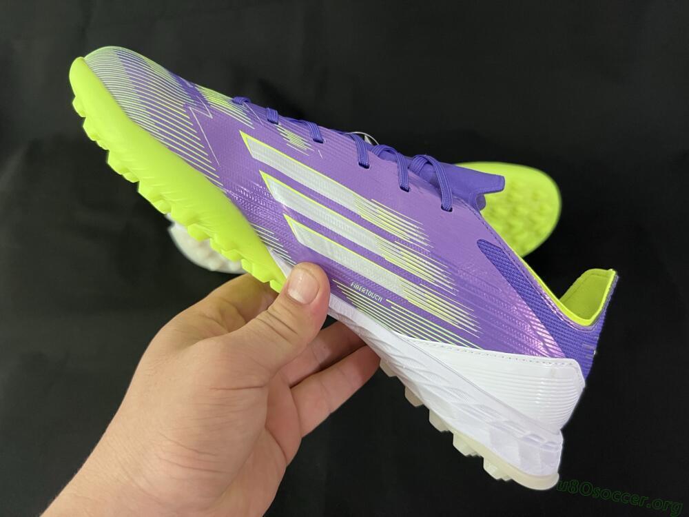 Adidas F50 Pro TF Football Shoes - Purple/White/Yellow