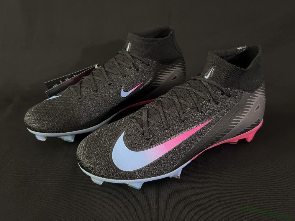 Nike Air Zoom Mercurial Superfly 10 Elite FG Football Boots - Black/Blue/Pink