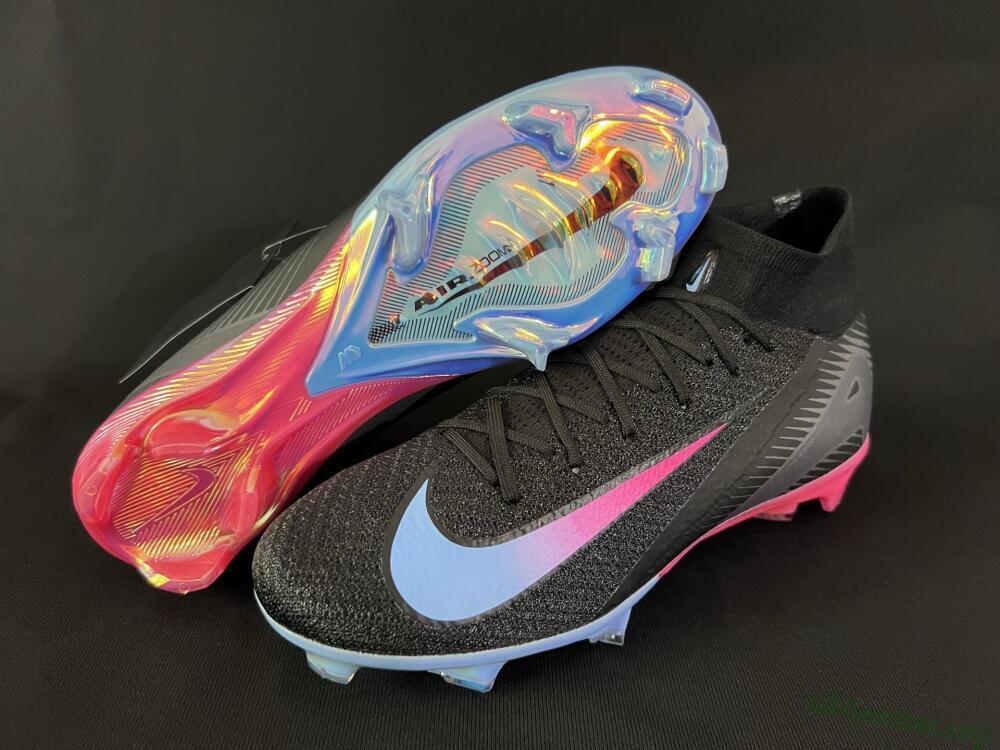 Nike Air Zoom Mercurial Superfly 10 Elite FG Football Boots - Black/Blue/Pink