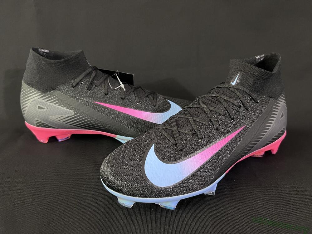 Nike Air Zoom Mercurial Superfly 10 Elite FG Football Boots - Black/Blue/Pink