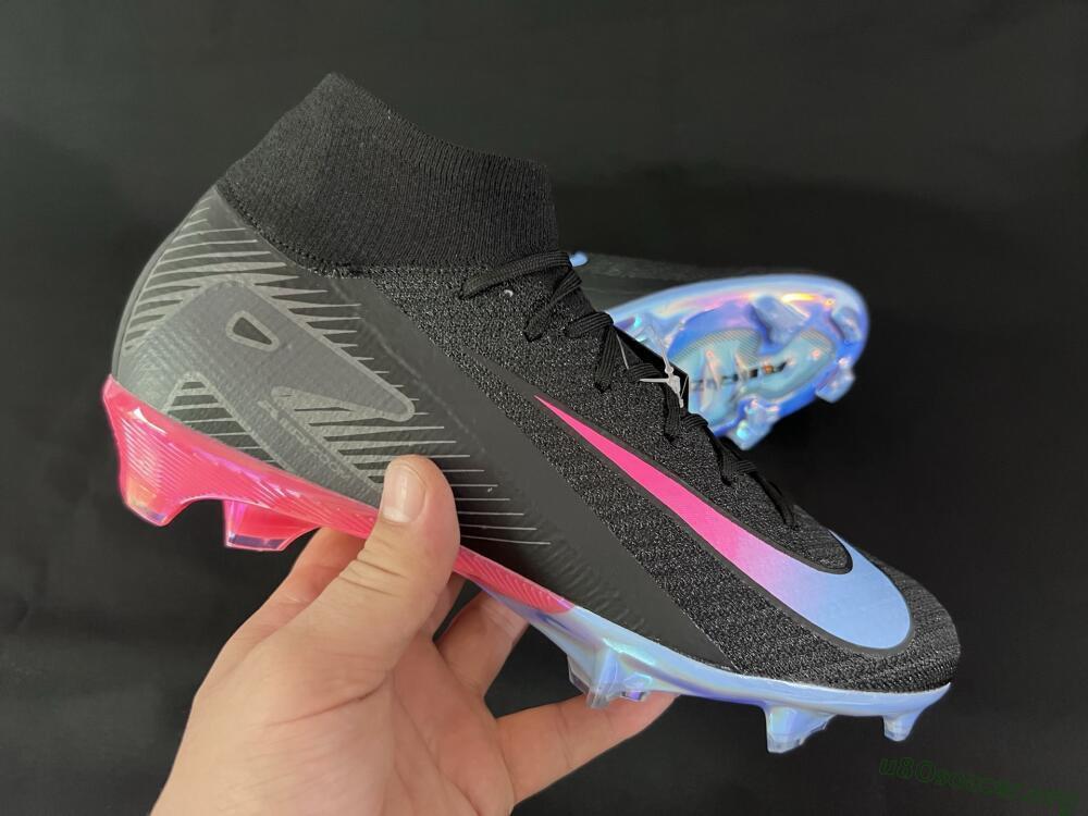 Nike Air Zoom Mercurial Superfly 10 Elite FG Football Boots - Black/Blue/Pink