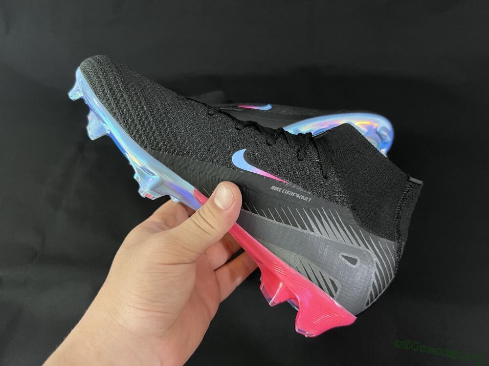 Nike Air Zoom Mercurial Superfly 10 Elite FG Football Boots - Black/Blue/Pink