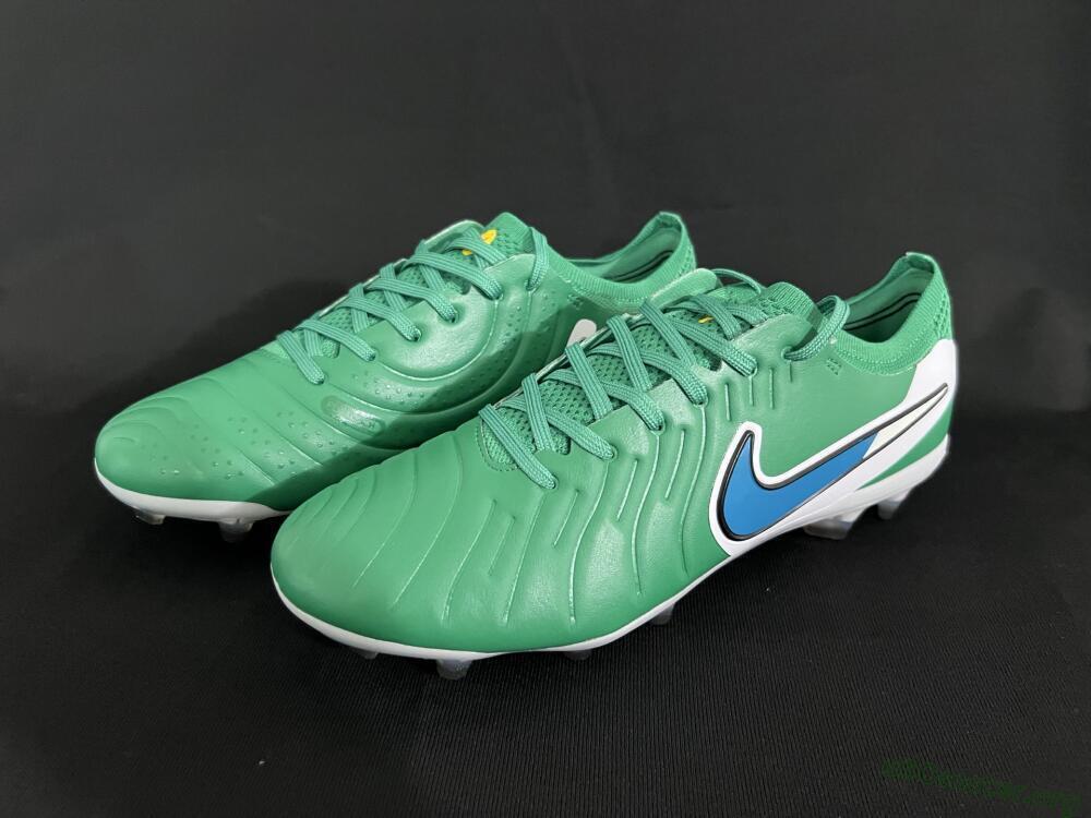 Nike Tiempo Legend 10 Elite FG Football Boots - Green/Blue/White