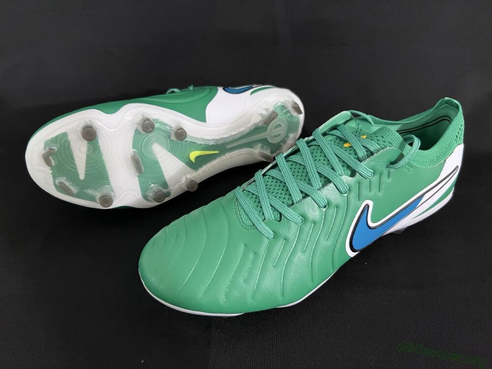 Nike Tiempo Legend 10 Elite FG Football Boots - Green/Blue/White