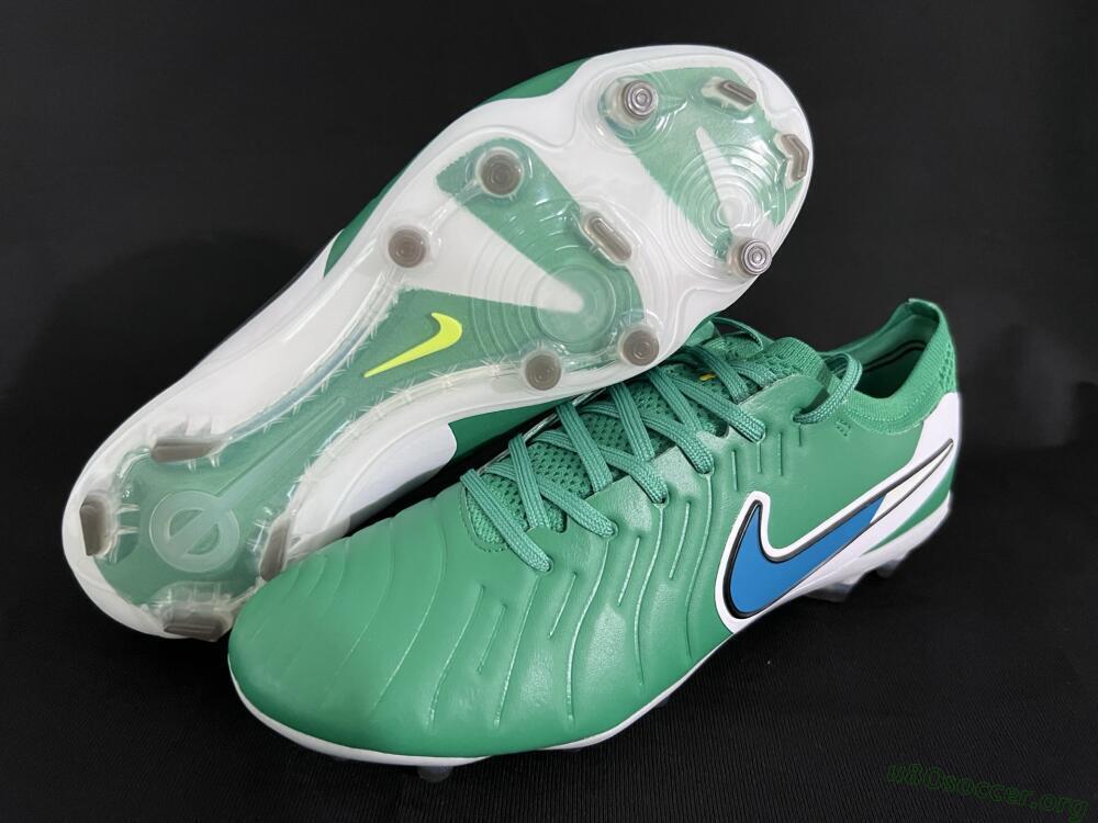 Nike Tiempo Legend 10 Elite FG Football Boots - Green/Blue/White