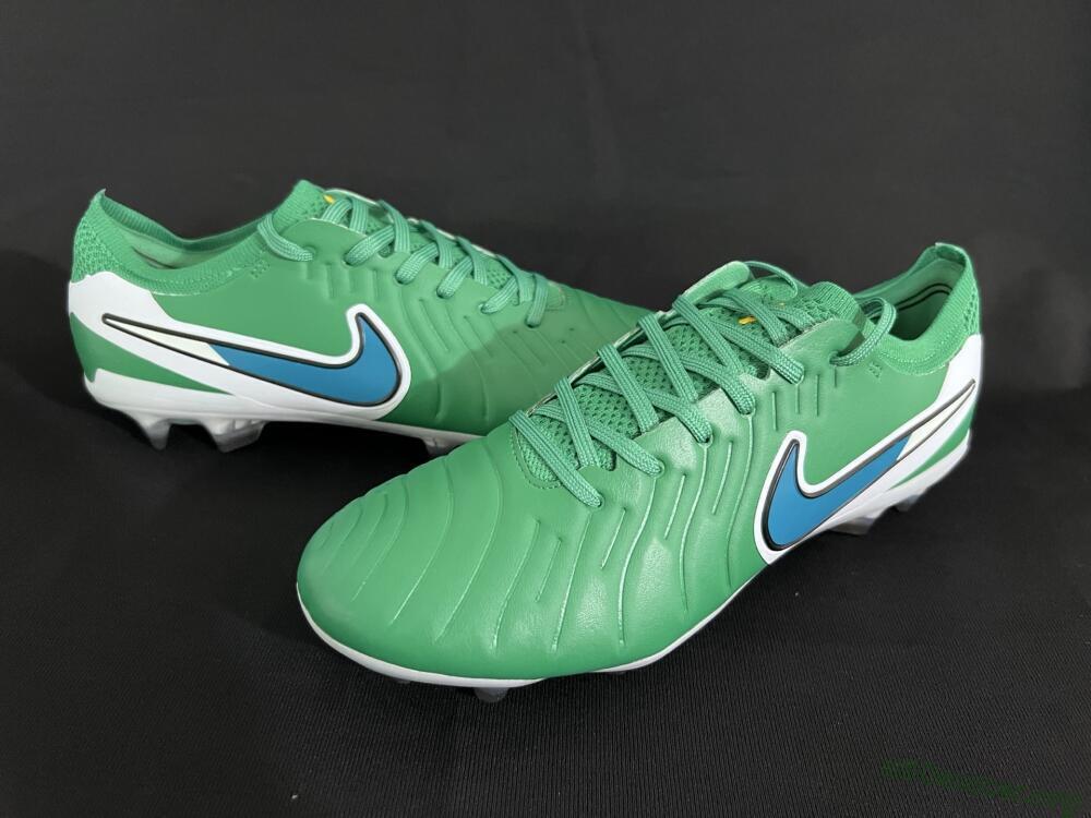 Nike Tiempo Legend 10 Elite FG Football Boots - Green/Blue/White