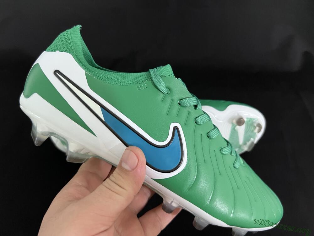 Nike Tiempo Legend 10 Elite FG Football Boots - Green/Blue/White