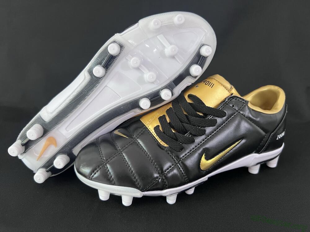 Nike Air Zoom Total 90 III FG Football Boots - Black/Gold/White