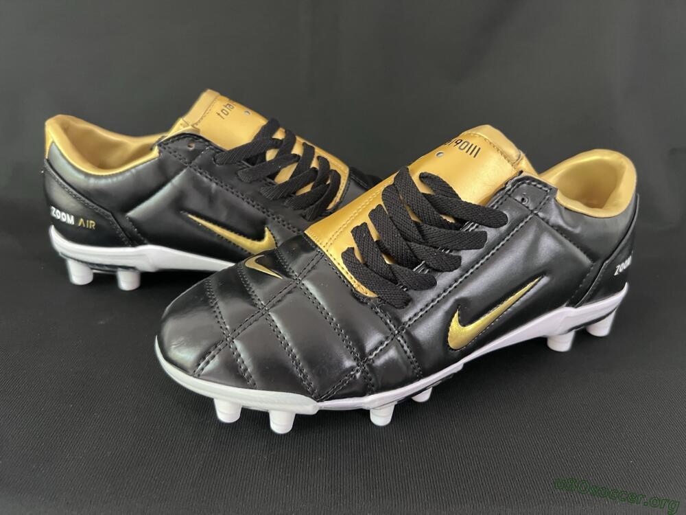 Nike Air Zoom Total 90 III FG Football Boots - Black/Gold/White