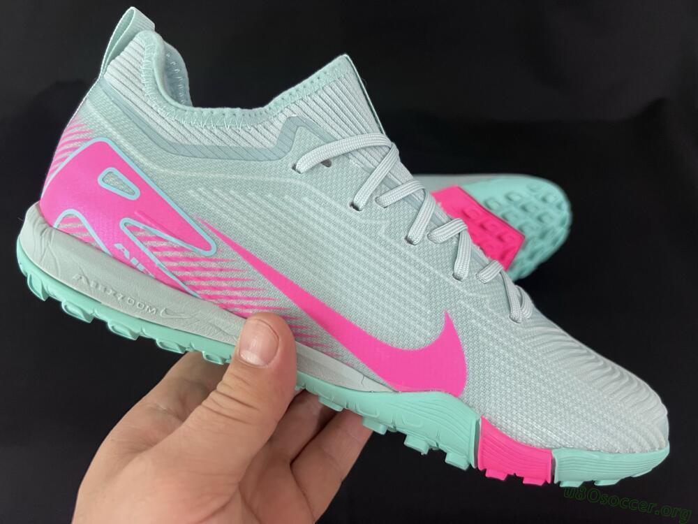 Nike Air Zoom Mercurial Vapor 16 Elite TF Football Shoes - Jade/Pink