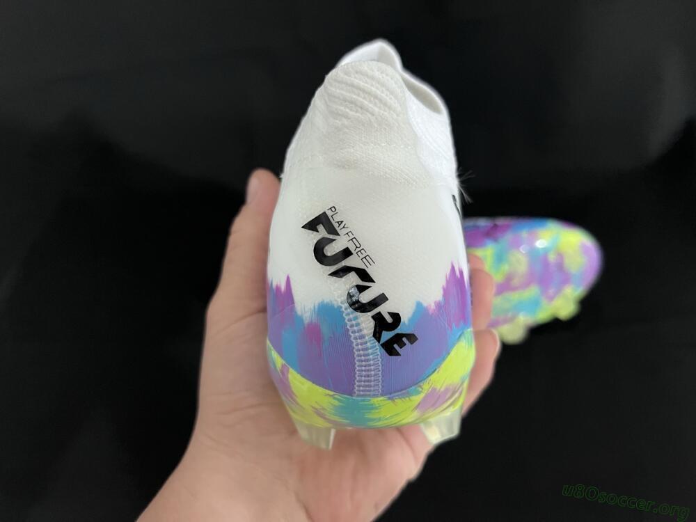 Puma Future 8 Ultimate FG Football Boots - White/Blue/Yellow