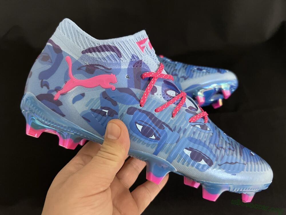Puma Future 8 Ultimate FG Football Boots - Blue/Pink/Gold
