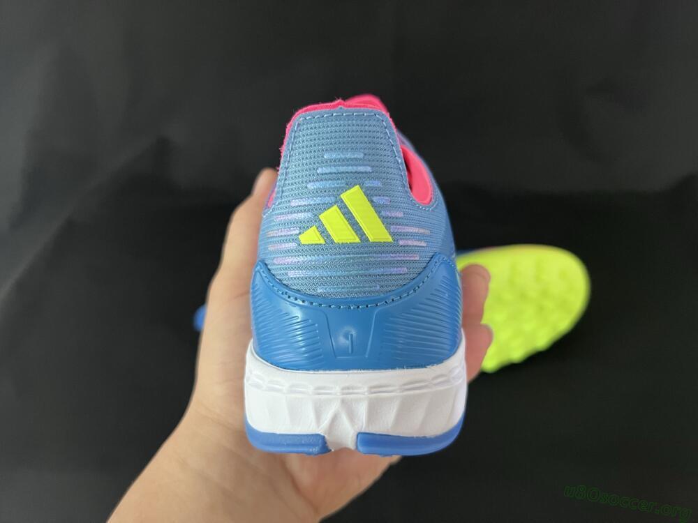 Adidas F50 Pro TF Football Shoes - Blue/Yellow/Pink