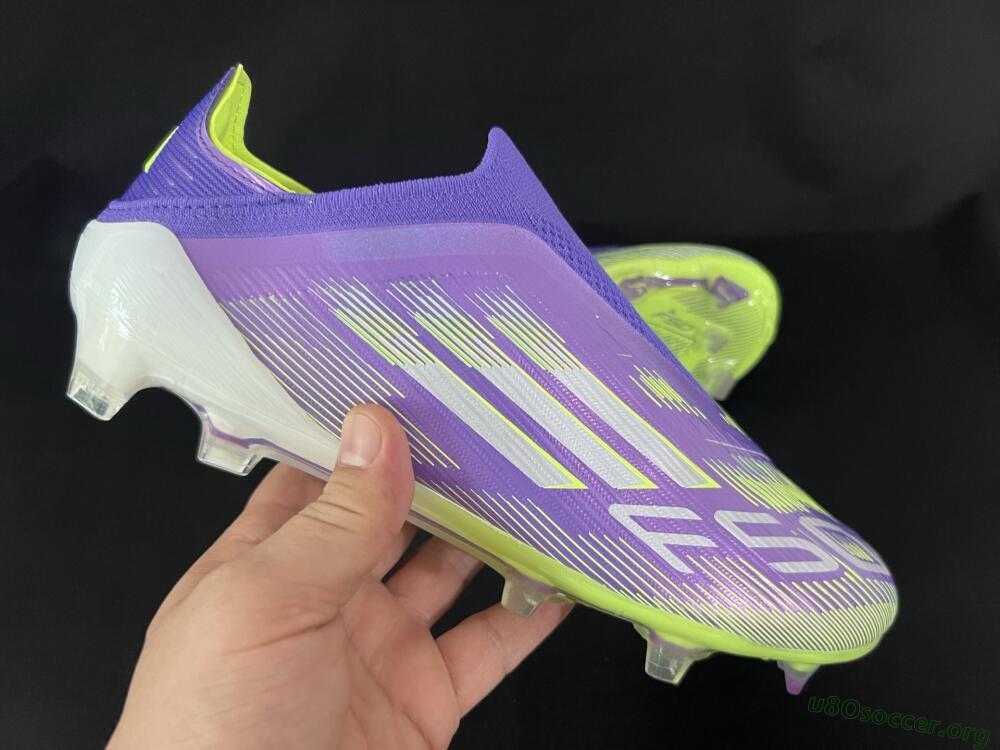 Adidas F50+ Elite Laceless FG Football Boots - Blue/Yellow/Silver