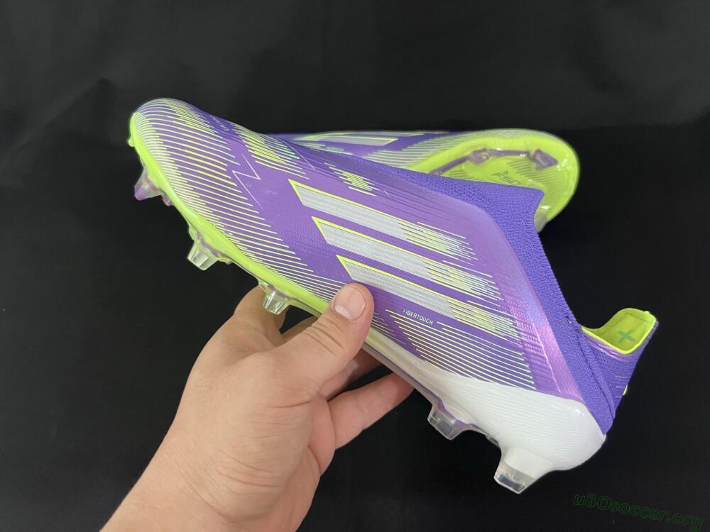 Adidas F50+ Elite Laceless FG Football Boots - Blue/Yellow/Silver