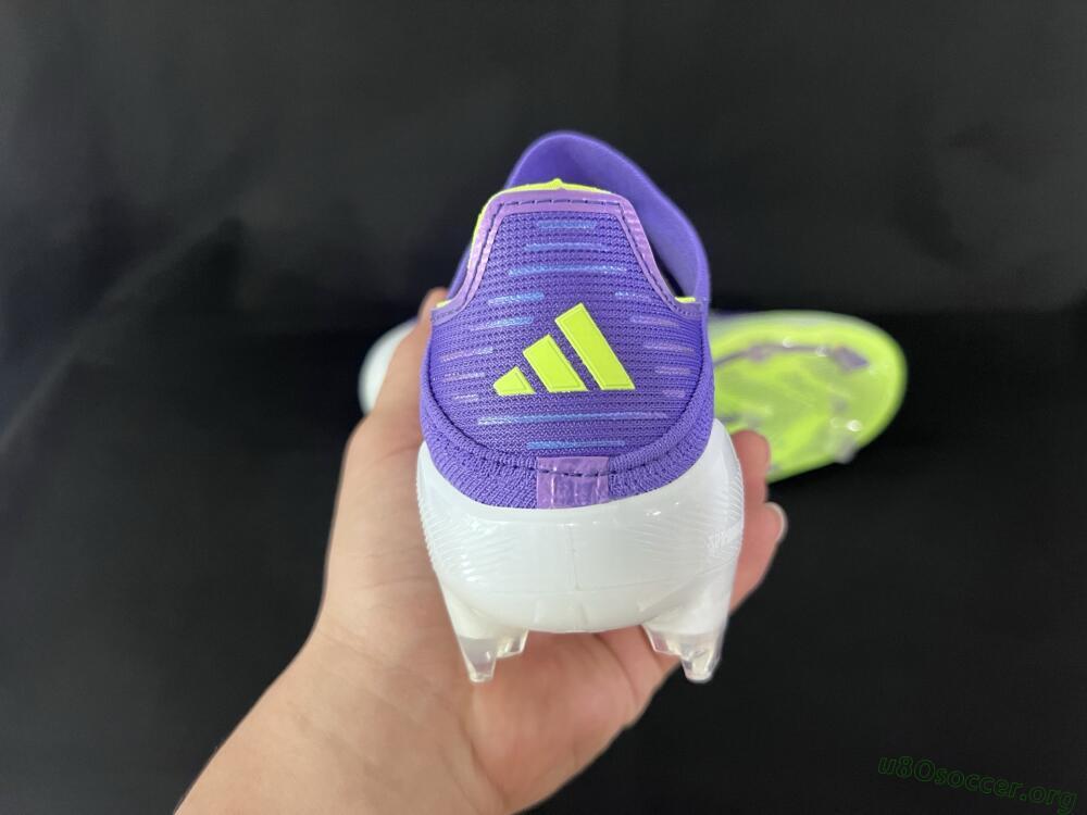 Adidas F50+ Elite Laceless FG Football Boots - Blue/Yellow/Silver