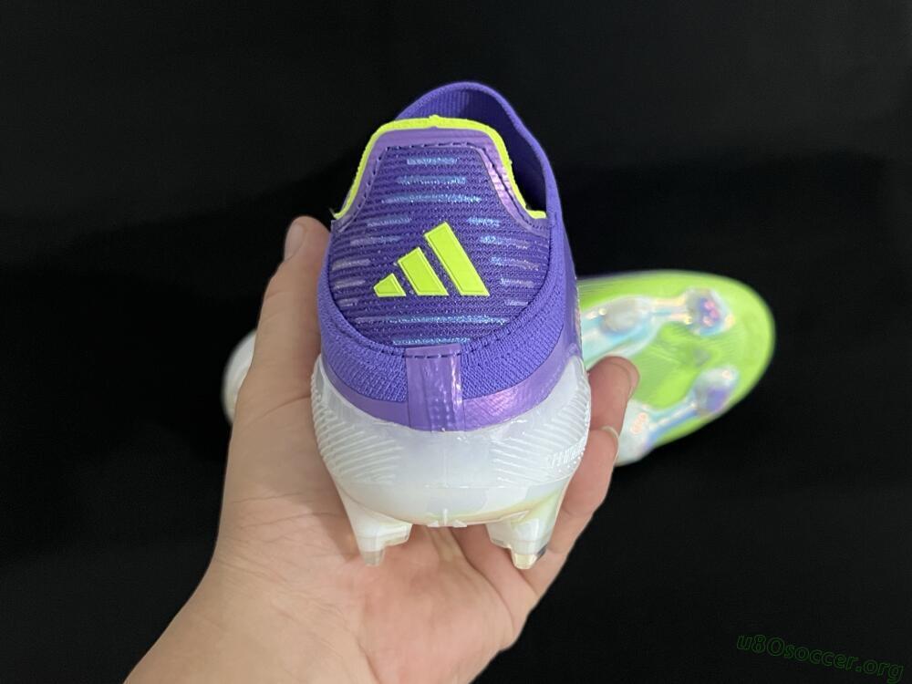 Adidas F50+ Lightstrike Pro Laceless FG Football Boots - Purple/Yellow/White