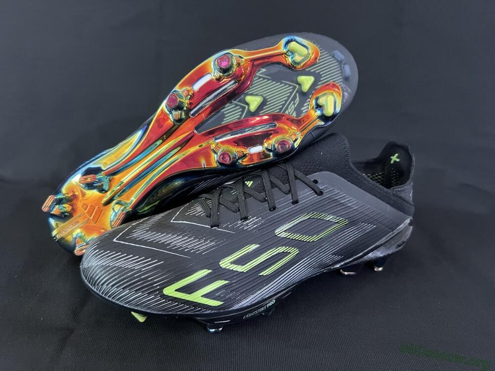 Adidas F50+ Lightstrike Pro FG Football Boots - Black/Silver/Yellow