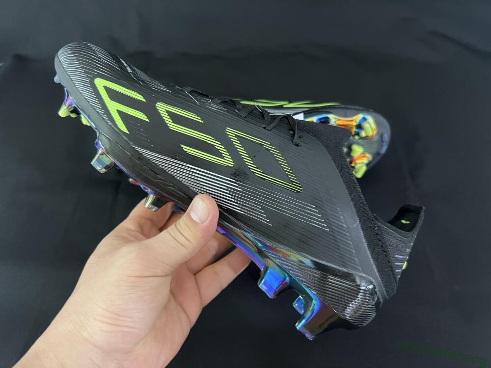 Adidas F50+ Lightstrike Pro FG Football Boots - Black/Silver/Yellow