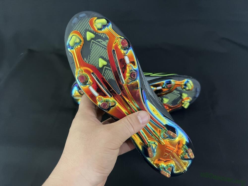Adidas F50+ Lightstrike Pro FG Football Boots - Black/Silver/Yellow