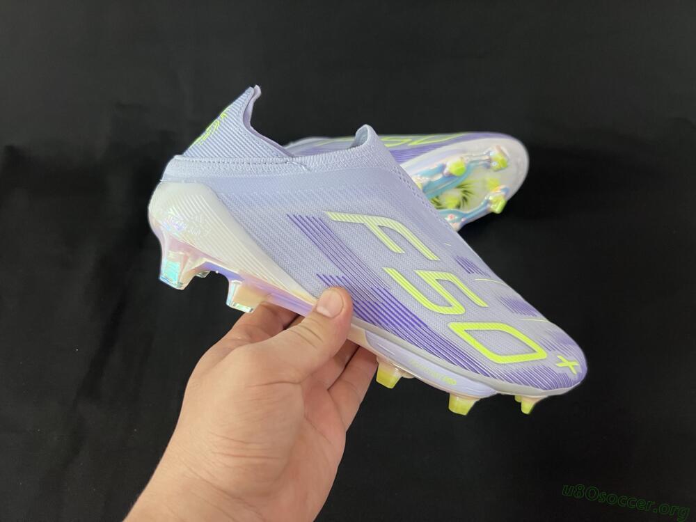 Adidas F50+ Lightstrike Pro Laceless FG Football Boots - Blue/Yellow/White