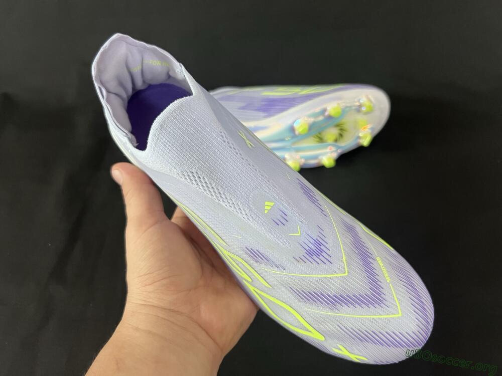 Adidas F50+ Lightstrike Pro Laceless FG Football Boots - Blue/Yellow/White