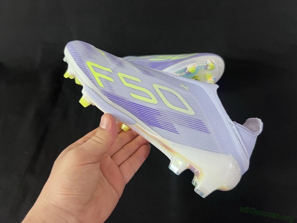 Adidas F50+ Lightstrike Pro Laceless FG Football Boots - Blue/Yellow/White