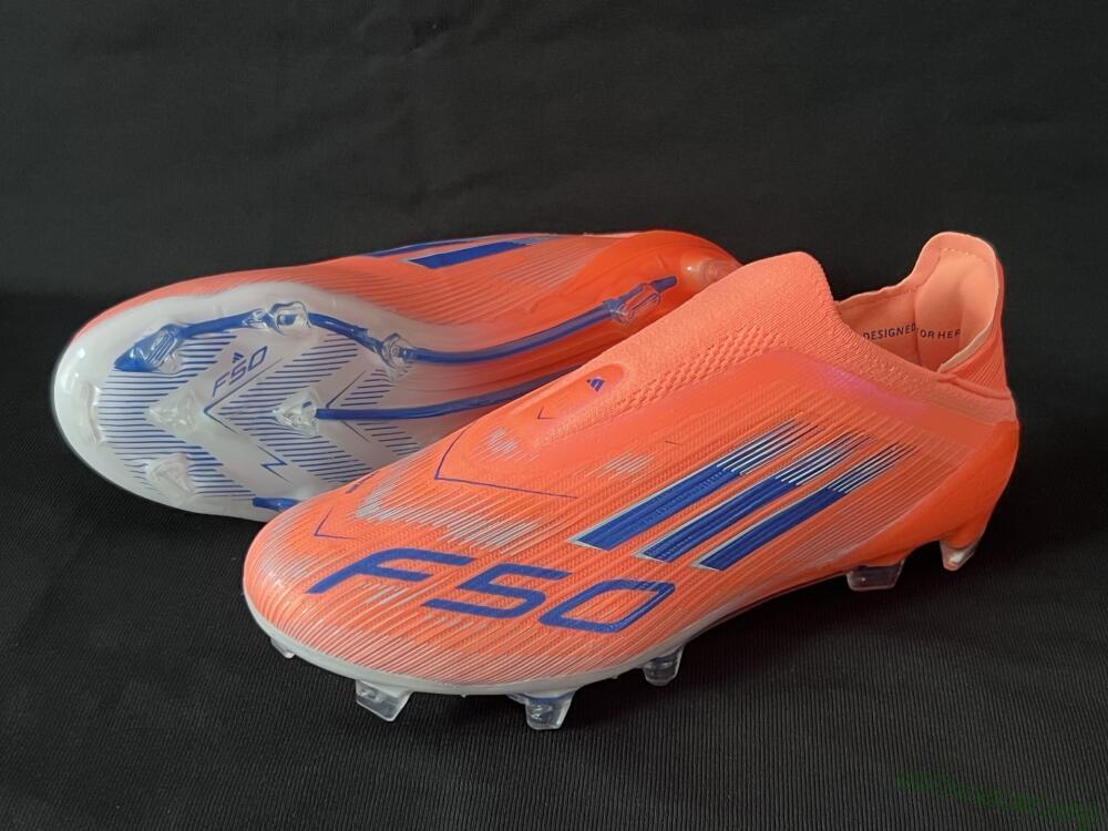 Adidas F50+ Elite Laceless FG Football Boots - Red/Blue/Silver