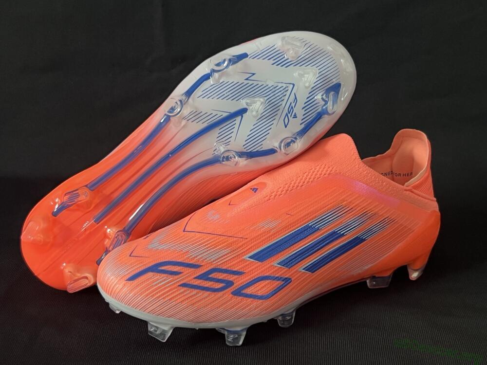 Adidas F50+ Elite Laceless FG Football Boots - Red/Blue/Silver