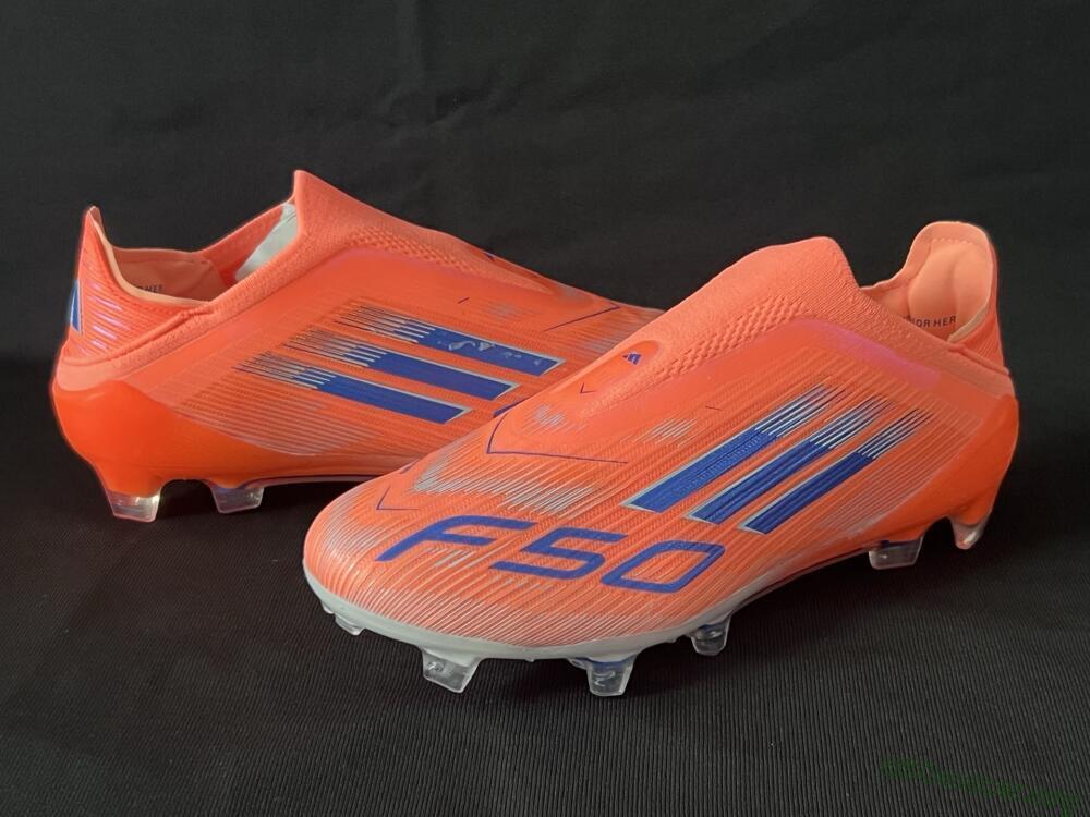 Adidas F50+ Elite Laceless FG Football Boots - Red/Blue/Silver