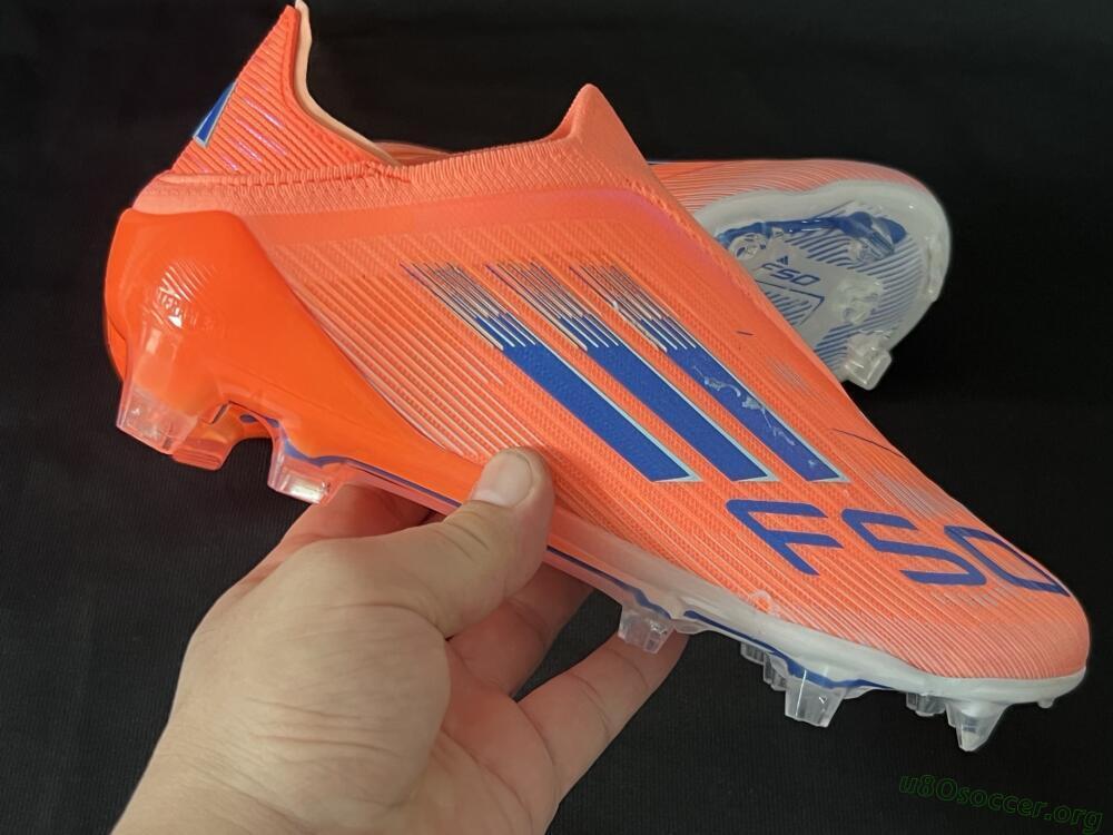 Adidas F50+ Elite Laceless FG Football Boots - Red/Blue/Silver