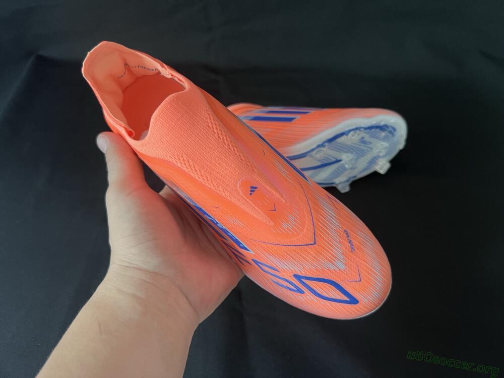 Adidas F50+ Elite Laceless FG Football Boots - Red/Blue/Silver