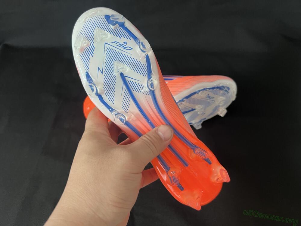 Adidas F50+ Elite Laceless FG Football Boots - Red/Blue/Silver
