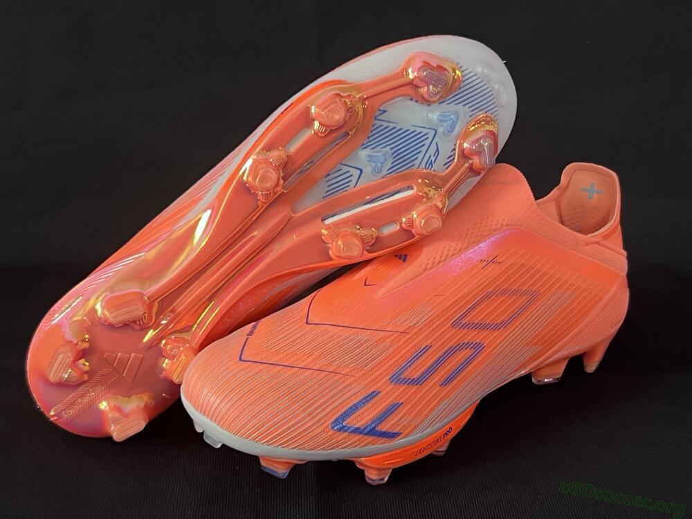 Adidas F50+ Lightstrike Pro Laceless FG Football Boots - Red/Blue/Silver