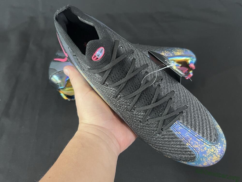 Nike Air Zoom Mercurial Vapor 16 Elite FG Football Boots - Black/Grey/Pink