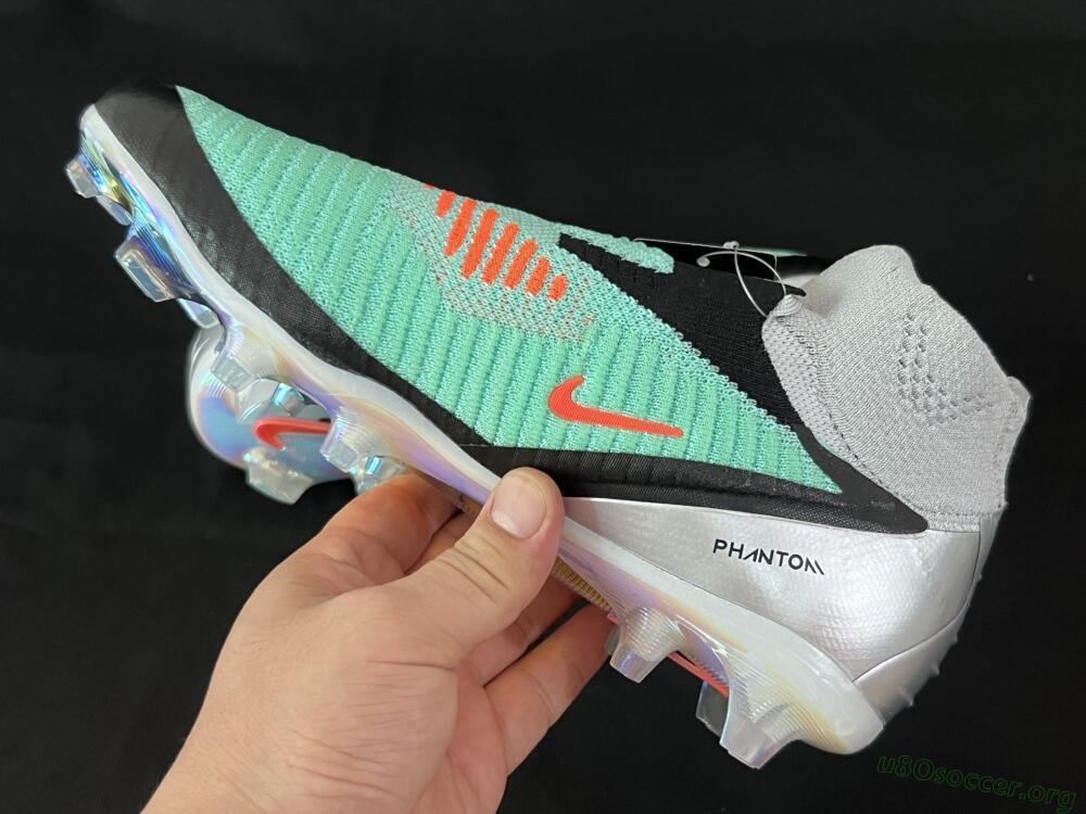 Nike Phantom 6 High Elite FG Football Boots - Jade/Black/Orange