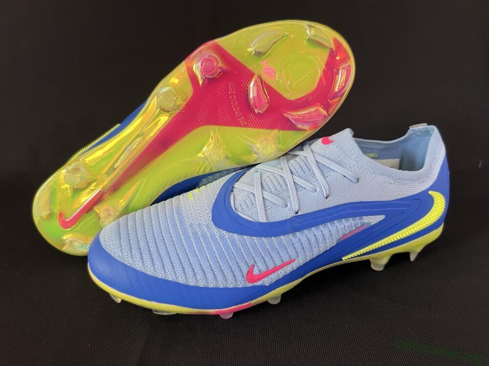 Nike Phantom 6 Low Elite FG Football Boots - Blue/Pink/Yellow