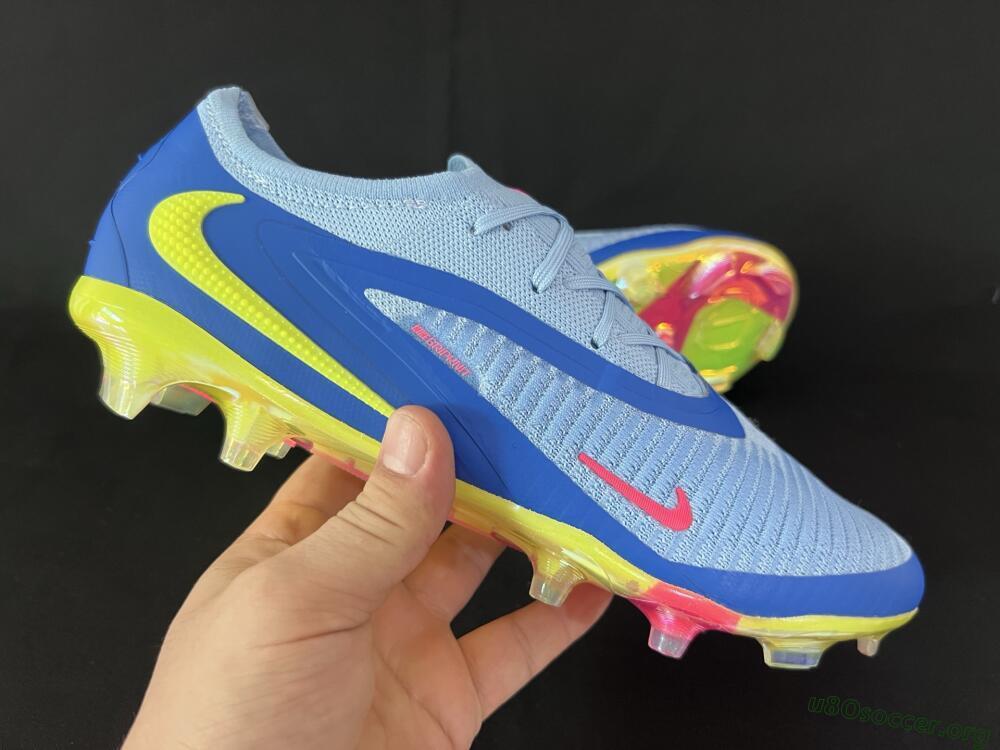 Nike Phantom 6 Low Elite FG Football Boots - Blue/Pink/Yellow